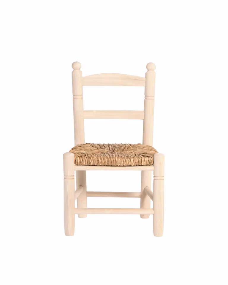 Silla infantil de madera HANNUN color blanco apilable