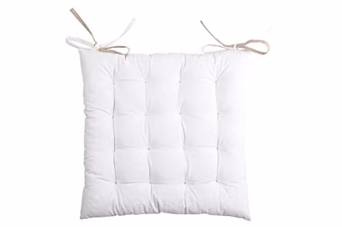 Duo Galette Lovely Casa cu1490012gal de 100% algodón reversible en color Ecru/Lin, An/An: 40 x 40 cm y 1640 x 40 cm