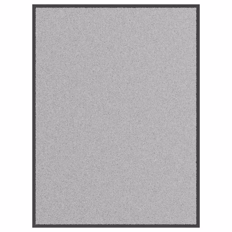 Felpudo antideslizante vidaXL gris de polipropileno y PVC, An/P: 120 x 90 cm