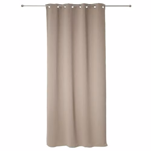 Juego de 2 cortinas blackout Atmosphera en color beige, con aislamiento térmico y acabado liso, An/Al: 135 x 240 cm