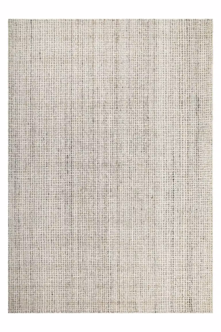 Alfombra de lana pura tejida a mano Wecon Home gris, An/P: 140 x 200 cm