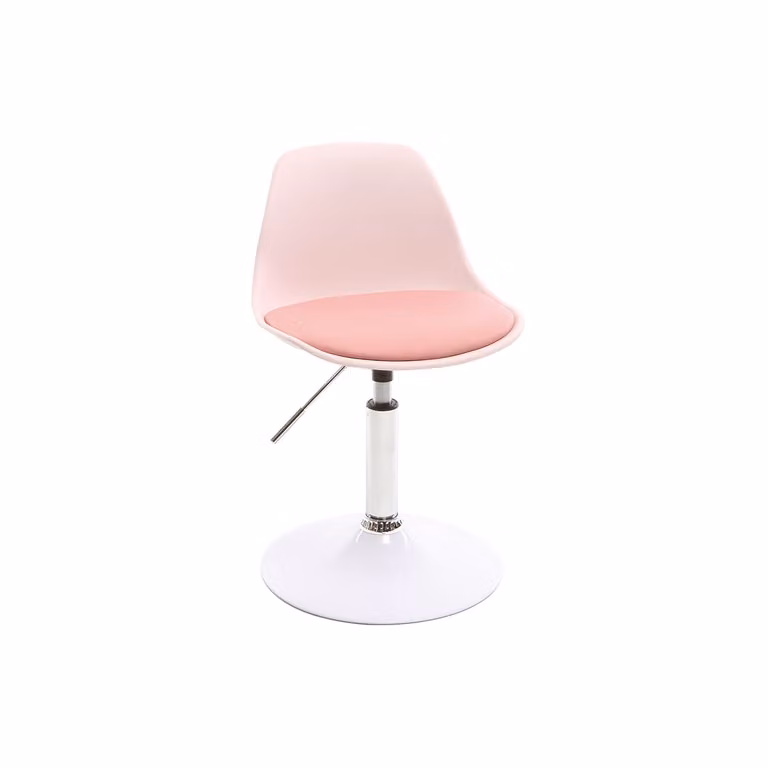 Silla de escritorio infantil Steevy de Miliboo en color rosa con diseño moderno y giratorio