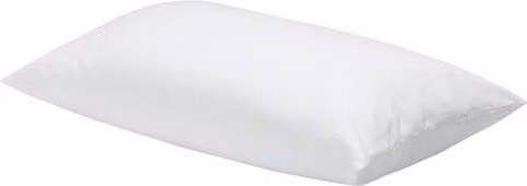 Almohada de microfibra Pikolin de firmeza media, transpirable y con tratamiento antibacteriano, color blanco, An/P/Al: 135 x 40 x 40 cm