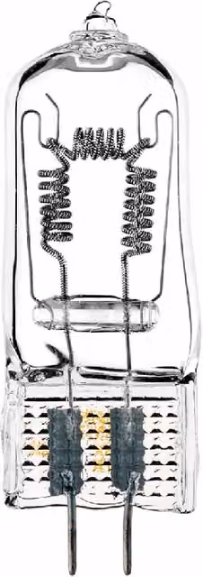 Lámpara halógena Osram 64576 P2/17 de 1000W 230V con base GY6.35 y acabado transparente