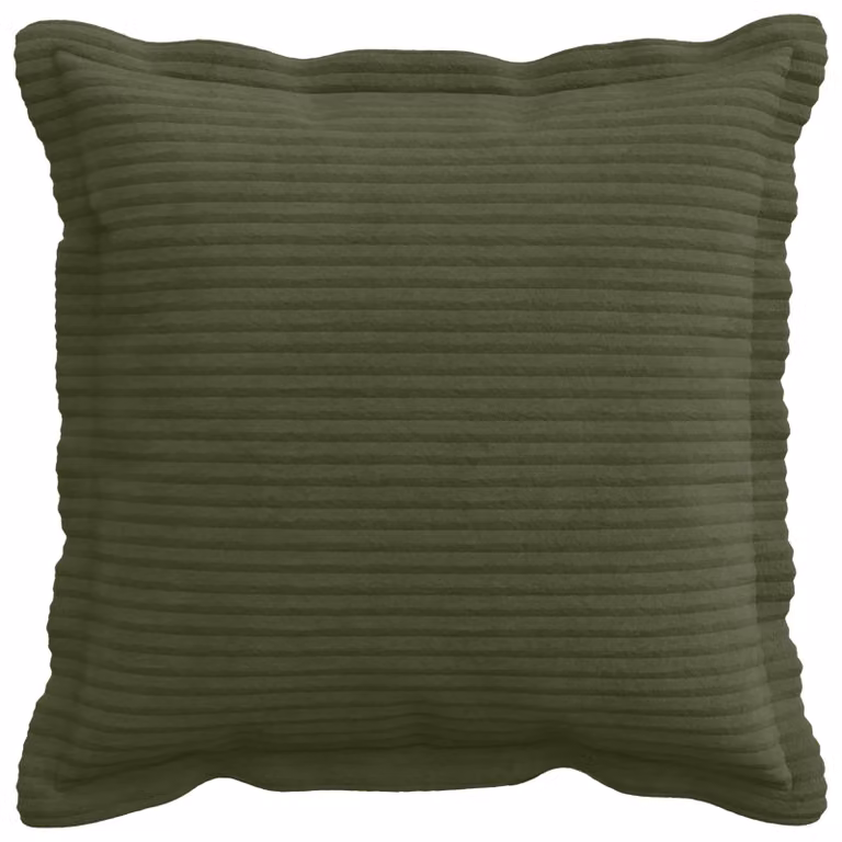 Set de 2 fundas de almohada vidaXL HOUTEN de pana verde, 40 x 40 cm