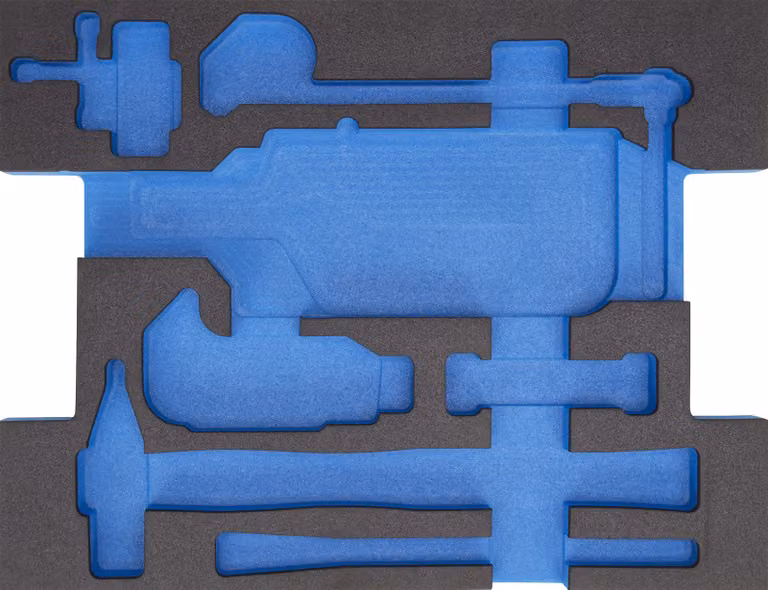 Inserto de espuma superior para vacío Gedore EI-1100-03-600 D color azul