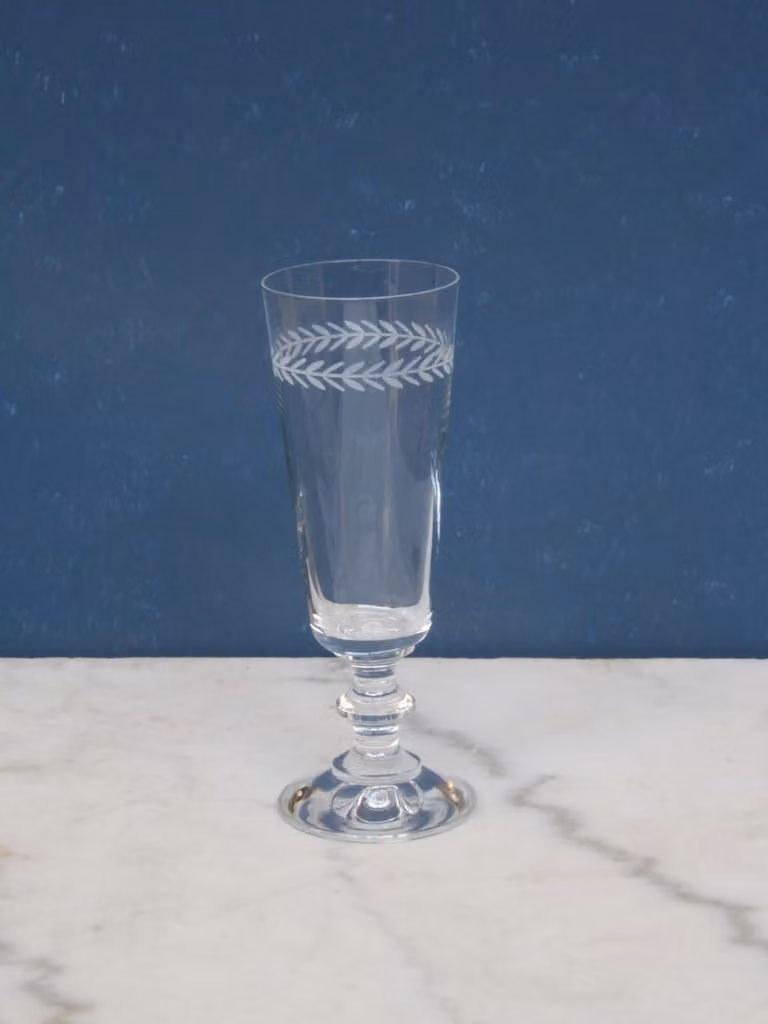 Copa de champagne Chehoma de cristal transparente