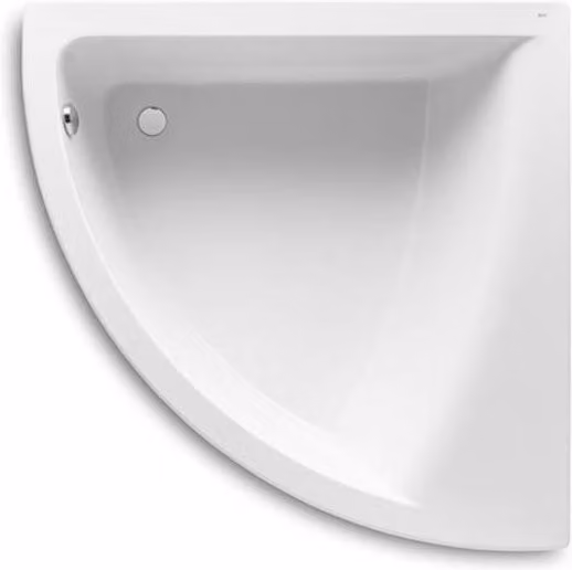 Bañera acrílica angular simétrica Roca Serie Easy color blanco