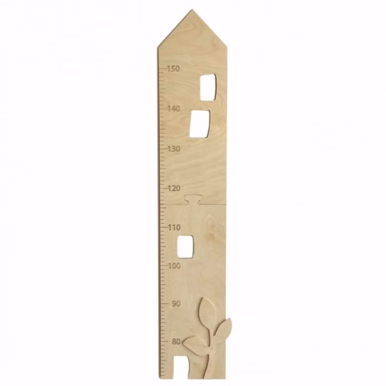 Medidor infantil de madera Egmont Toys con diseño floral en color beige para colgar en la pared