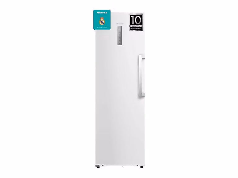 Congelador vertical Hisense FT3K310SEWE1 Kitchen Fit de 312 l, color blanco, con tecnología No Frost, Wi-Fi y puerta reversible, An/P/Al: 59,5 x 66 x 185,6 cm