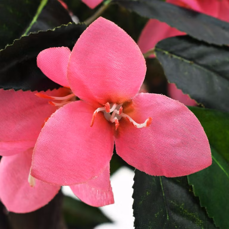 Planta artificial azalea con maceta vidaXL de 155 cm en colores verde y rosa