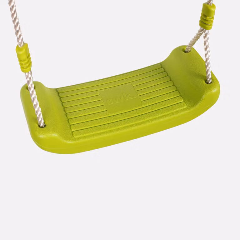 Asiento de columpio de plástico ajustable Sweeek en color verde
