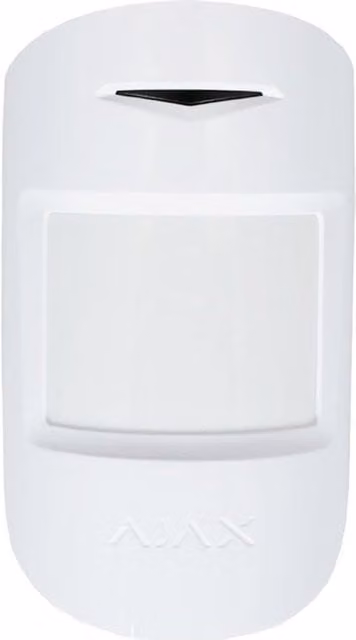 Sensor de movimiento inalámbrico Ajax MotionProtect blanco para montaje en pared