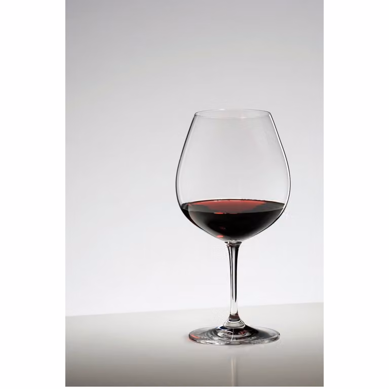 Juego de 2 copas de vino tinto Pinot Noir Riedel Vinum de cristal transparente