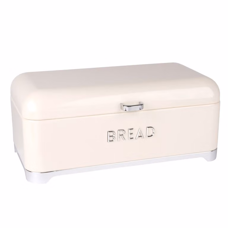 Panera de estilo antiguo Maisons du Monde en metal color blanco