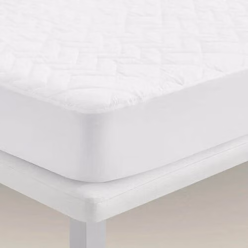 Protector de colchón Pikolin Home de algodón blanco, transpirable, antibacteriano y antiácaros, An/P/Al: 150 x 200 x 32 cm