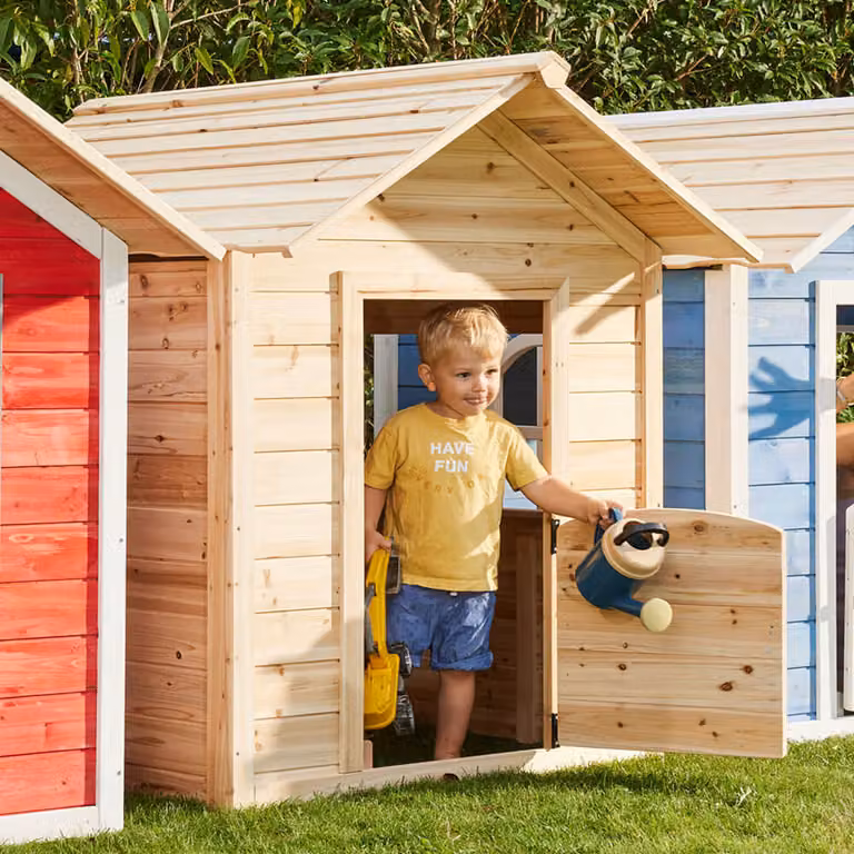 Casa de juegos DER GROSSE PALAST Home Deluxe en color Nature, An/P/Al: 106 x 111 x 111 cm