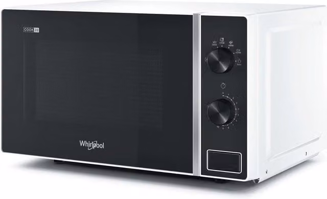 Microondas de encimera Whirlpool MWP 101 W solo, color blanco, 20 l y 700 W