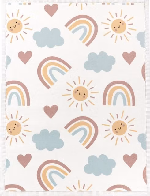 Alfombra infantil lavable Emilio multicolor An/P: 200 x 280 cm