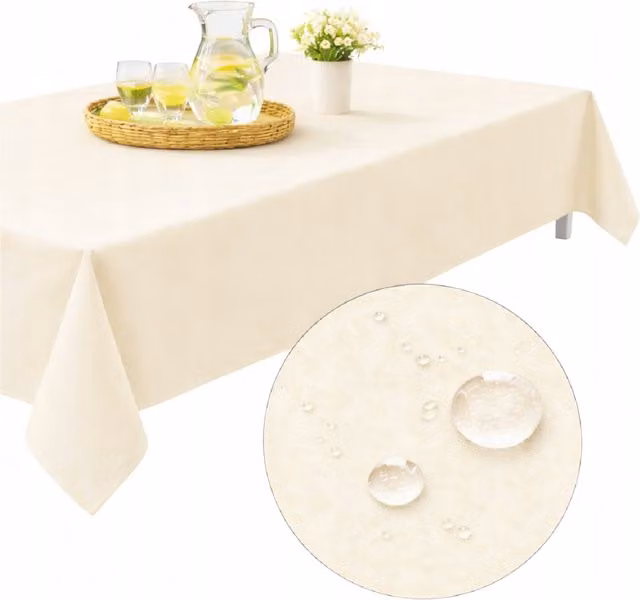 Mantel impermeable NOW-ART para mesa de jardín o terraza, color beige, An/P: 155 x 220 cm