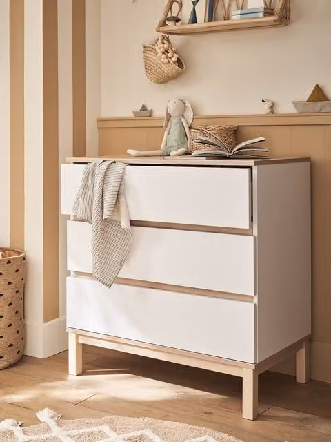 Cómoda cambiador LÍNEA COMETA de Vertbaudet en color blanco