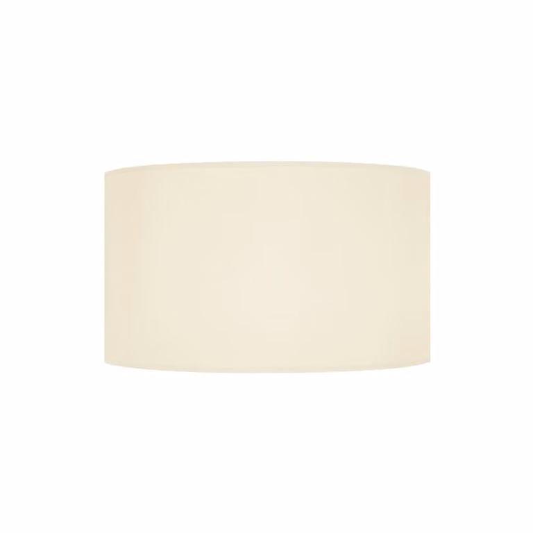 Pantalla de lámpara cilíndrica TOSEL de tela beige, Diámetro: 30 cm, Altura: 19 cm