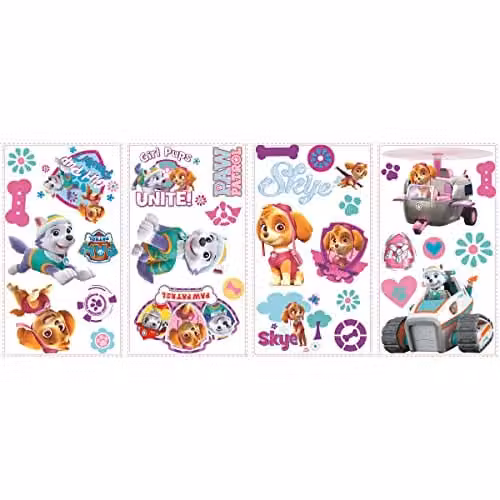 Pegatina de pared adhesiva RoomMates RMK3142SCS con diseño abstracto multicolor para niños, An/P/Al: 70 x 60 x 1 cm