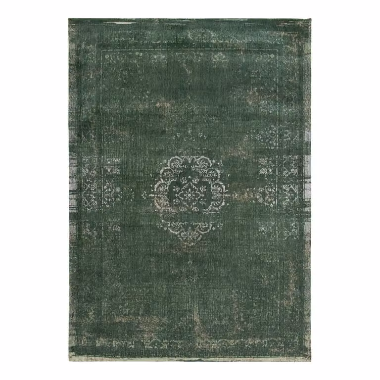 Alfombra lavable Louis de Poortere Medallion verde para interior y exterior An/P: 170 x 240 cm