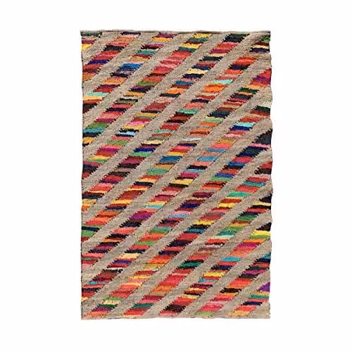 Alfombra Kilim rectangular UN AMOUR DE TAPIS multicolor An/P: 200 x 290 cm
