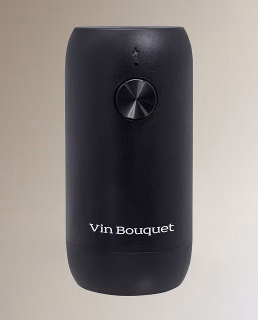 Tapón de vacío automático Vin Bouquet en color negro