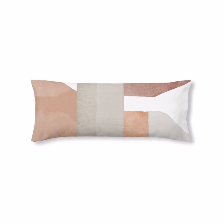 Funda de almohada de algodón 200 hilos estilo mediterráneo multicolor de 65x65 cm