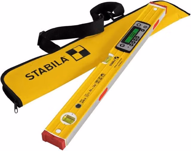 Nivel electrónico magnético Stabila Serie Tech 196M DL IP67 de color amarillo, Longitud: 61 cm