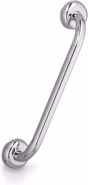 Asidero para baño liso Beltrán en acero inoxidable color plata cromado