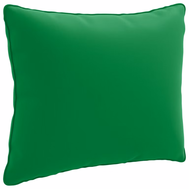 Cojín de respaldo PUTTEN de vidaXL en color verde, fabricado en 100% poliéster y con forma rectangular