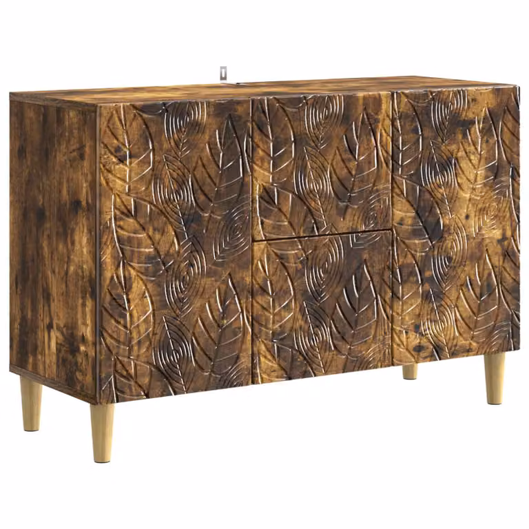 Aparador moderno vidaXL en roble ahumado y madera de ingeniería An/P/Al: 89 x 34,5 x 60 cm