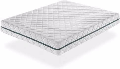Colchón de muelles ensacados híbrido Sonho Elba de color blanco, transpirable y adaptable, An/P: 150 x 190 cm, Altura: 22 cm