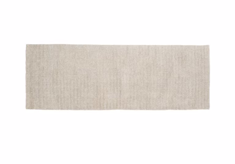 Alfombra de lana WOODEK con diseño escandinavo, color gris, An/P: 70 x 200 cm