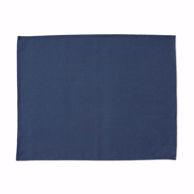 Pack de 4 salvamanteles de lino azul Muare Home de 35 x 45 cm