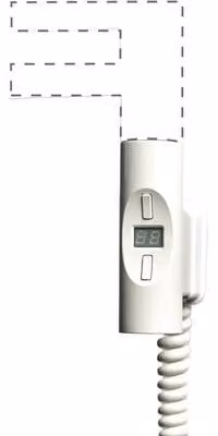 Varilla calefactora Ferro de 600 W con termostato e interruptor en color blanco