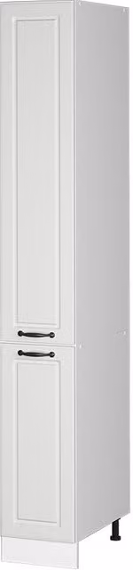 Armario de farmacia Vicco R-Line estilo casa de campo en blanco con puertas batientes y estantes internos An: 30 cm, Al: 206,8 cm, P: 57,2 cm