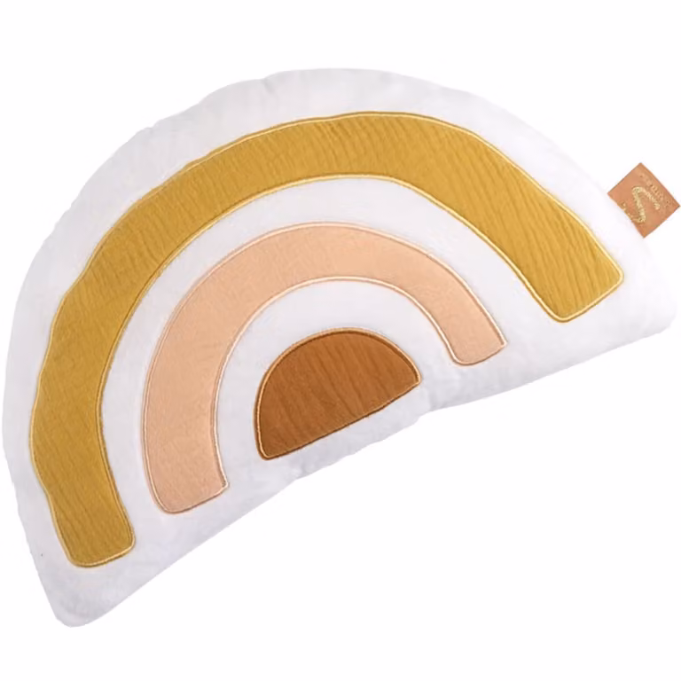 Cojín semicircular de arco iris Sauthon en algodón multicolor para bebés, An/P/Al: 35 x 20 x 20 cm