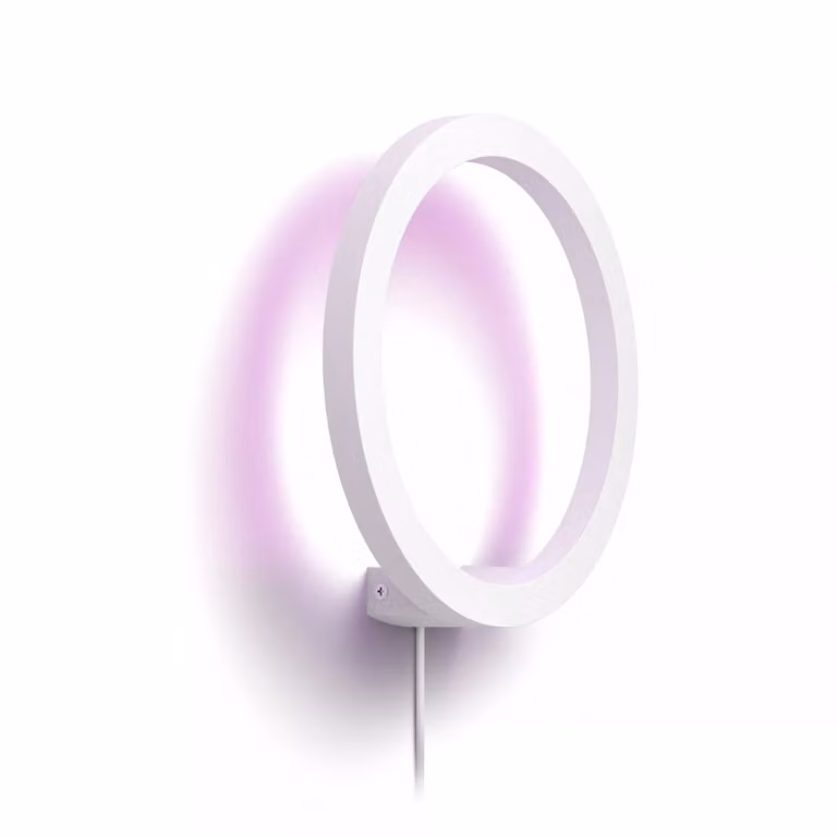 Aplique de pared LED Philips Hue White & Color Ambiance Sana en color blanco