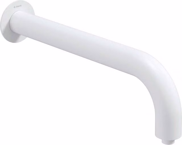 Ducha de techo Deante Silia blanca mate de 38 cm para montaje mural