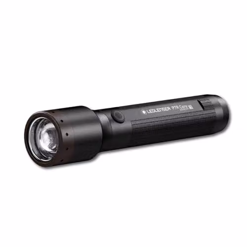 Linterna LED recargable Ledlenser P7R Core negra con 1400 lúmenes e impermeabilidad IP68