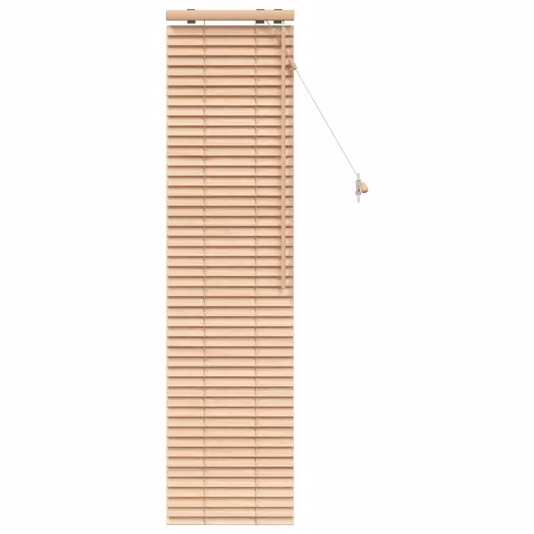 Persiana veneciana de madera vidaXL en color marrón con aspecto de roble, An/Al: 160 x 50 cm, 35 mm