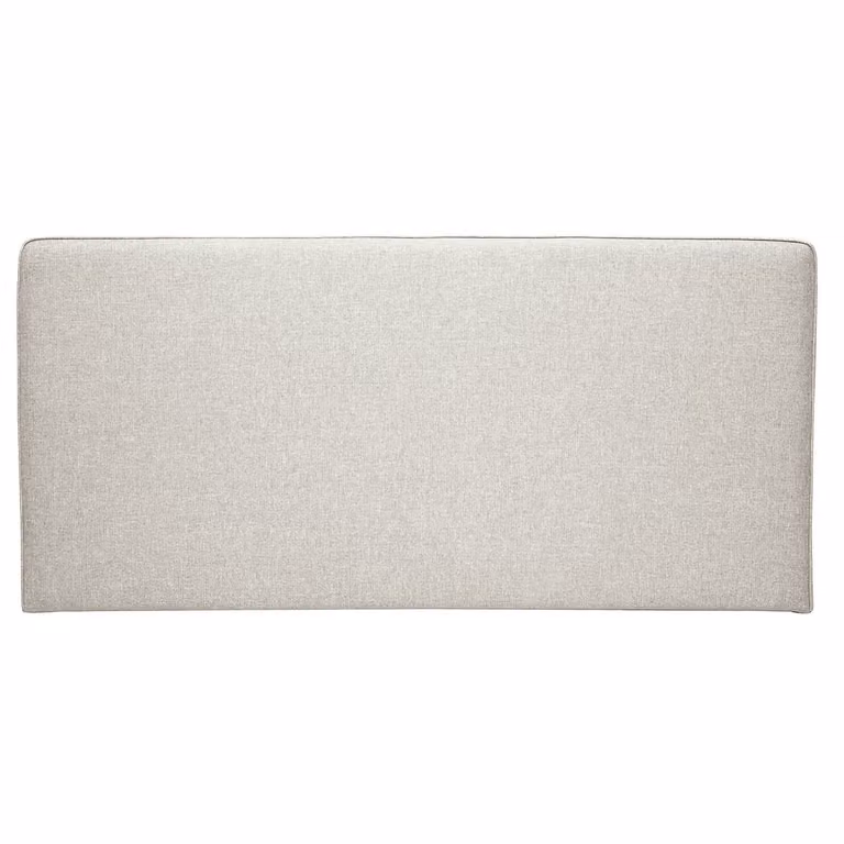 Miliboo Cabecero de Cama para Colgar Lily de Tela Beige para Colchón de 160x200 cm