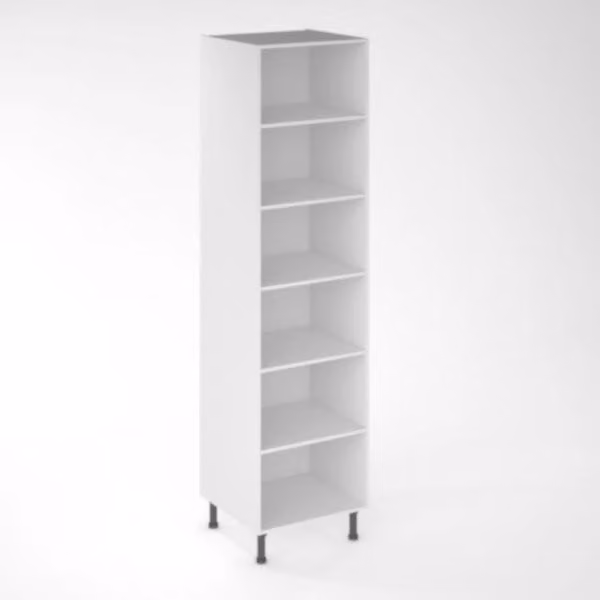 Mueble de cocina columna Alvic blanco mate con estantes internos An/P/Al: 60 x 58 x 200 cm