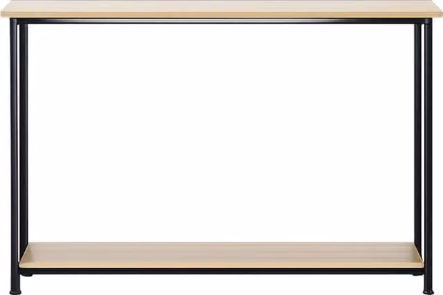 Consola rectangular moderna CONCEPT-USINE en roble y negro An/P/Al: 106 x 35 x 81 cm