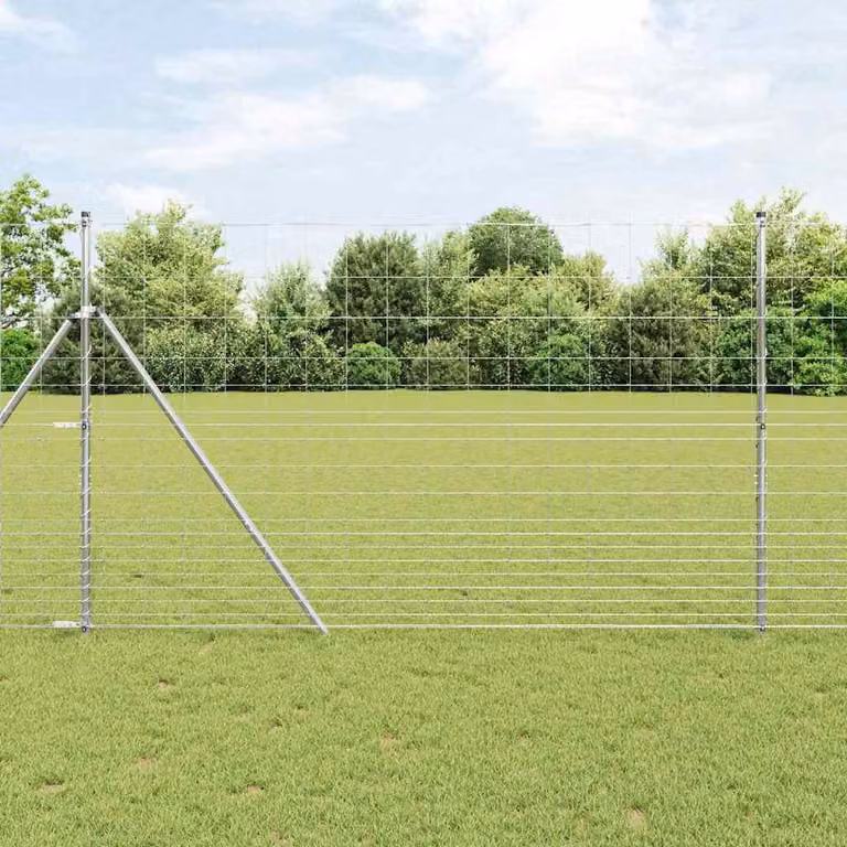 Cerca de alambre soldada Syfax de acero galvanizado color plata para fijación en tierra An/P/Al: 150 x 50 x 99 cm