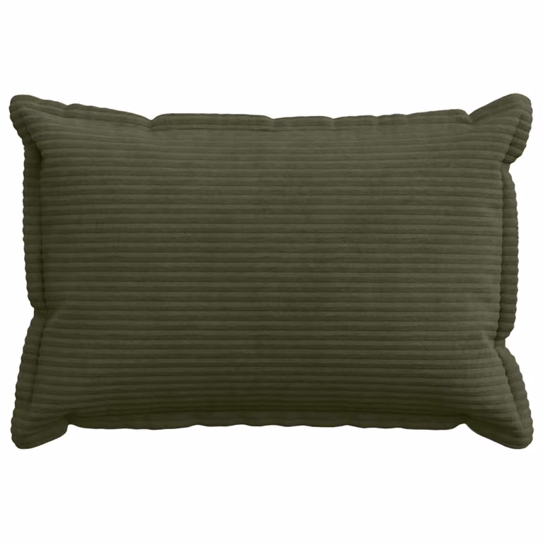 Set de 2 fundas de almohada vidaXL HOUTEN en pana verde, An/Al: 50 x 75 cm